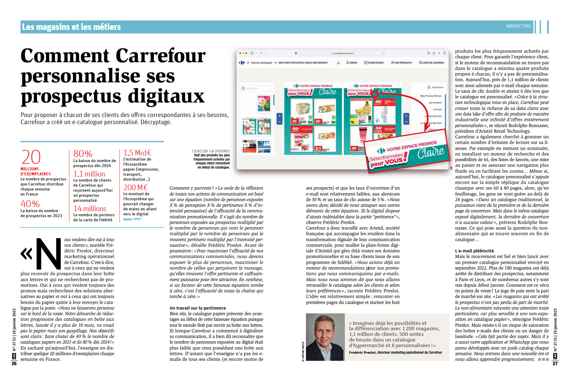 Comment Carrefour personnalise ses prospectus digitaux ? Carrefour x Aristid  / Dossier LSA